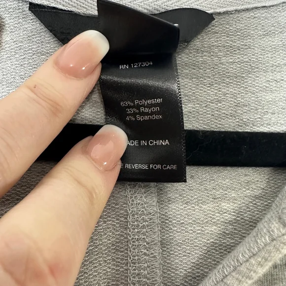 Ali Miles Hooded Sweatshirt Women’s XL Gray casual athleisure preppy stretch - Picture 4 of 9